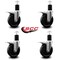Service Caster 5'' Phenolic Swivel 1-3/4'' Expanding Stem Caster Set Total Lock Brake, 4PK SCC-EXTTL20S514-PHR-134-4 - alternate 2